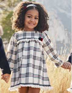 Vestido enterizo pecherin Cuadros