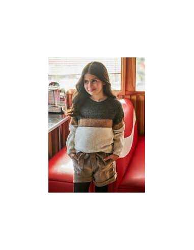 Pantalón corto pana chica