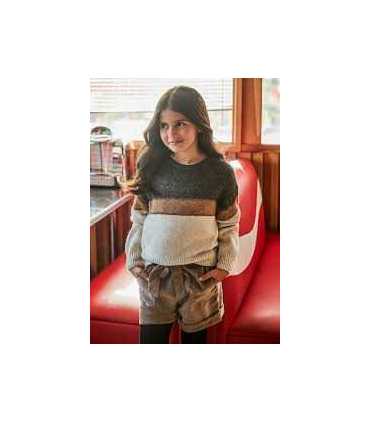 Pantalón corto pana chica