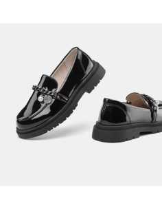 Mocasín suela dentada niña