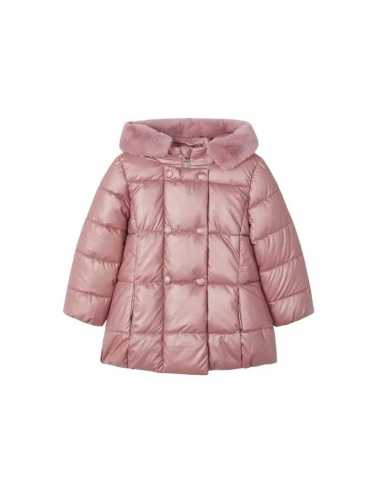 Chaquetón largo nacarado niña