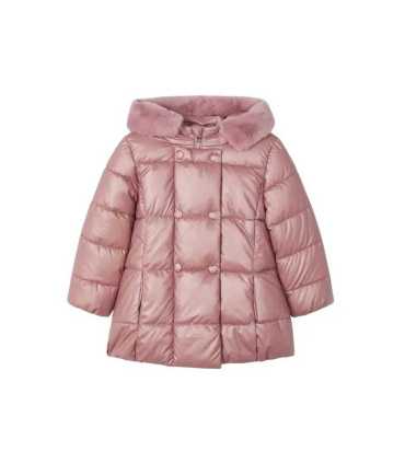 Chaquetón largo nacarado niña