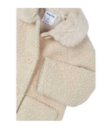 Abrigo rizo cuello pelo niña