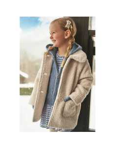 Abrigo rizo cuello pelo niña