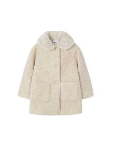 Abrigo rizo cuello pelo niña