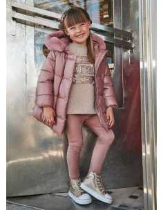 Conjunto legging antelina y sudadera niña