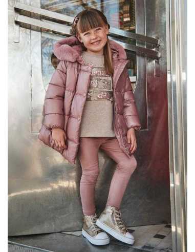 Conjunto legging antelina y sudadera niña