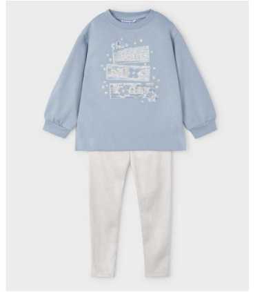 Conjunto legging antelina y sudadera niña