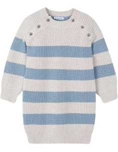 Vestido rayas tricot niña
