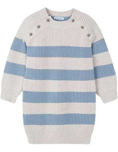 Vestido rayas tricot niña