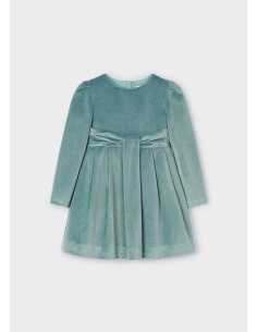 Vestido terciopelo tablas niña