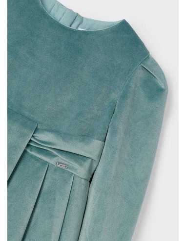 Vestido terciopelo tablas niña