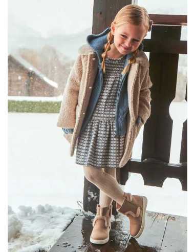 Vestido estampado fluido niña