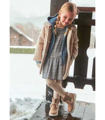 Vestido estampado fluido niña