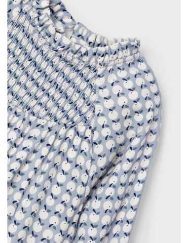 Vestido estampado fluido niña