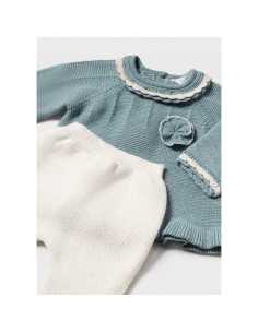 Conjunto 3 piezas tricot recién nacida 2