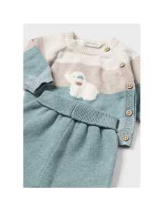 Conjunto pantalón y jersey rayas recién nacido 2