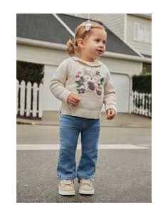 Pantalón vaquero acampanado bebé