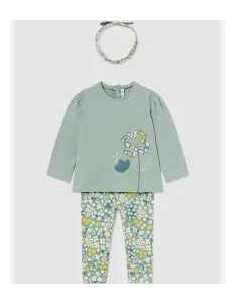Conjunto 3 piezas flor bebé