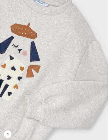 Sudadera bordada niña
