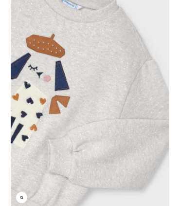Sudadera bordada niña
