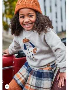 Sudadera bordada niña