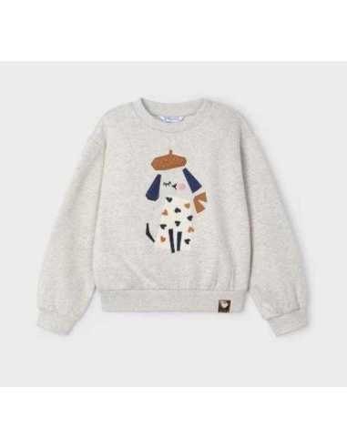 Sudadera bordada niña