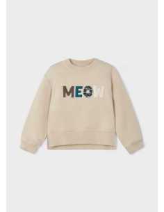 Sudadera mangas abullonadas niña