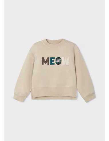 Sudadera mangas abullonadas niña