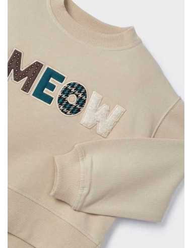 Sudadera mangas abullonadas niña