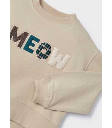 Sudadera mangas abullonadas niña