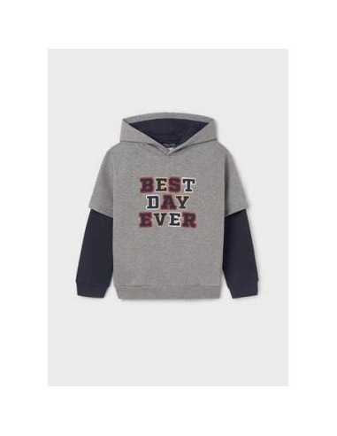 Sudadera doble manga chico