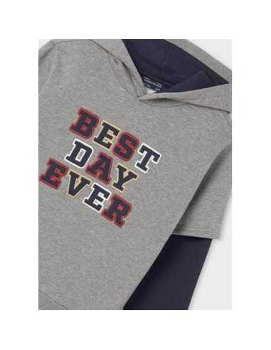 Sudadera doble manga chico