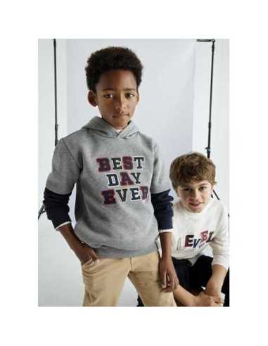Sudadera doble manga chico