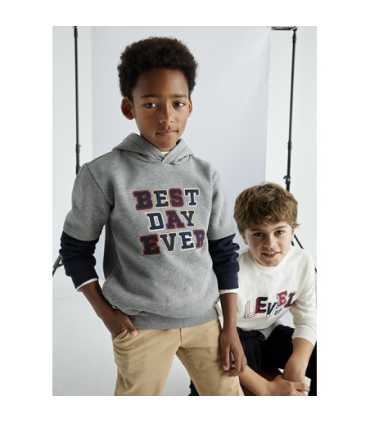 Sudadera doble manga chico