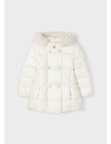 Chaquetón largo nacarado niña