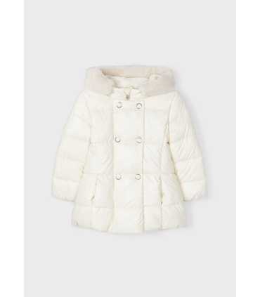Chaquetón largo nacarado niña