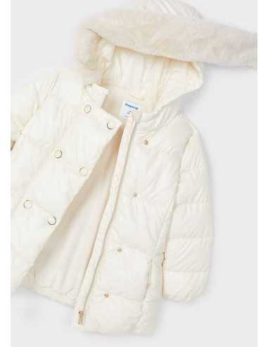 Chaquetón largo nacarado niña