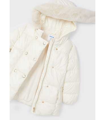 Chaquetón largo nacarado niña