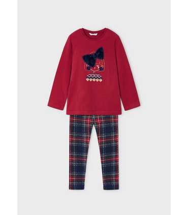 Conjunto legging estampado y camiseta niña