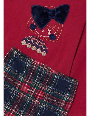 Conjunto legging estampado y camiseta niña