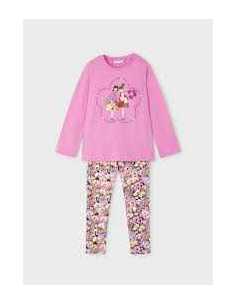 Conjunto legging estampado y camiseta niña