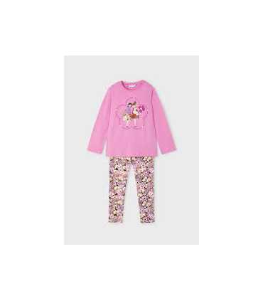 Conjunto legging estampado y camiseta niña