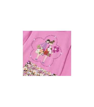 Conjunto legging estampado y camiseta niña