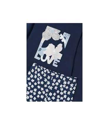 Conjunto legging estampado y camiseta niña