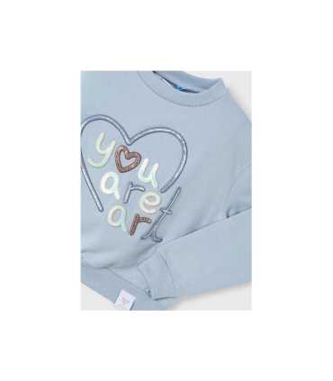 Sudadera bordada niña