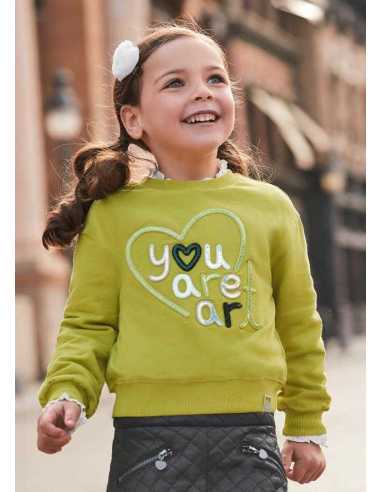 Sudadera bordada niña