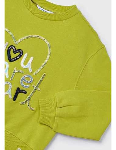 Sudadera bordada niña