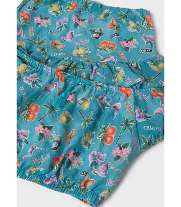 Conjunto falda y top estampado chica