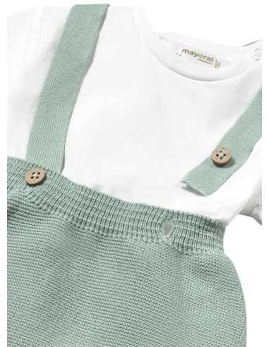 Conjunto 3 piezas tricot con cárdigan recién nacido